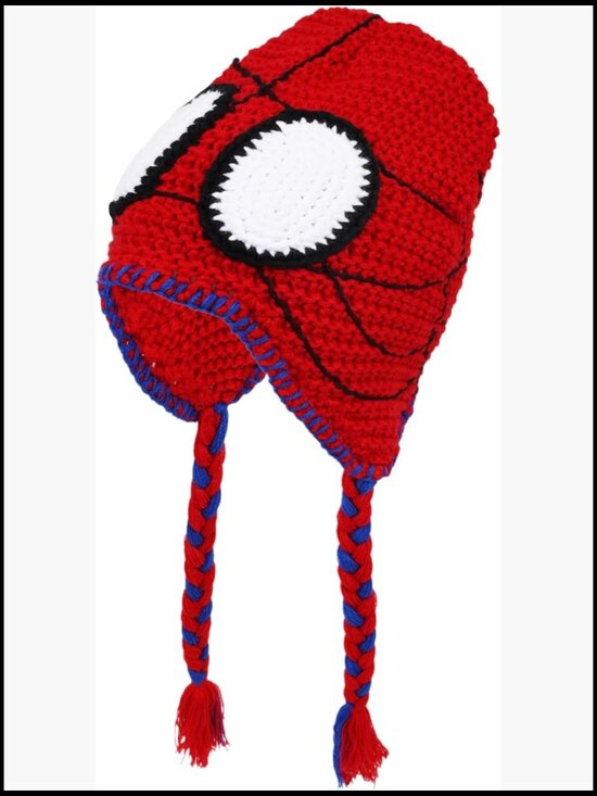 Hand-Woven Crochet Beanie with Braided Tassels, Winter Knit  display picture 1